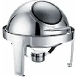 Epinox Chafıng Dısh Roll Top Yuvarlak Camlı 6 L (Cdc-6c)