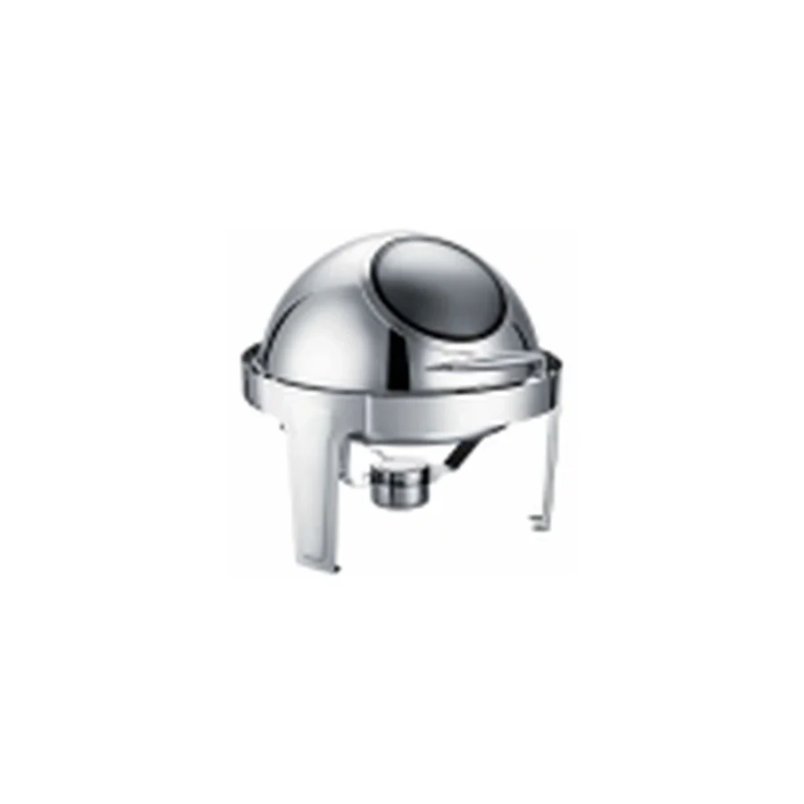 Epinox Chafıng Dısh Roll Top Yuvarlak Camlı 6 L (Cdc-6c)