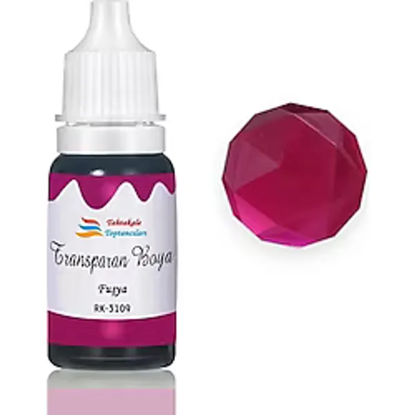 Epoksi Reçine Transparan Boya Pigment Şeffaf Epoksi Boyası 20 ML Fuşya - 3109