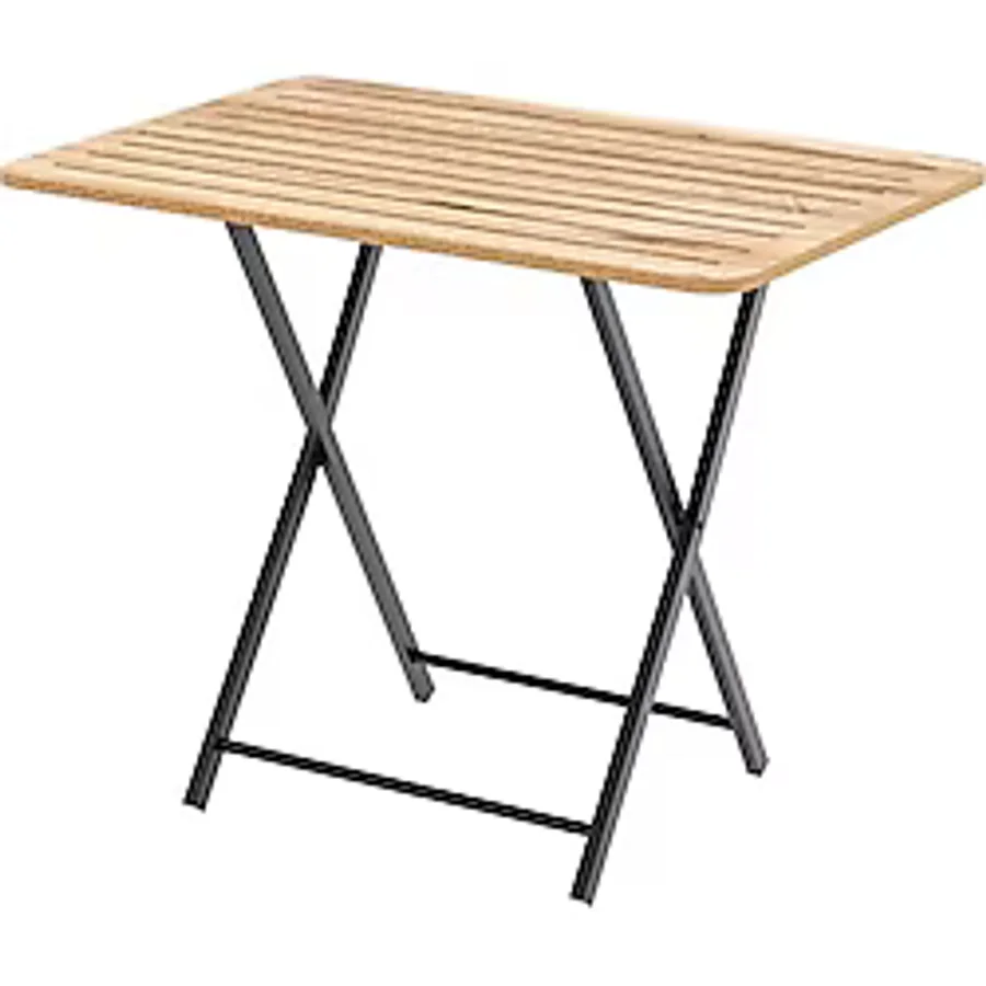 Eportatif Katlanır 4 Kişilik Bahçe Masası Bistro Masa 55x90 Çam 1424