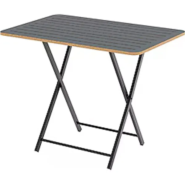 Eportatif Katlanır 4 Kişilik Bahçe Masası Bistro Masa 55x90 Füme 1426