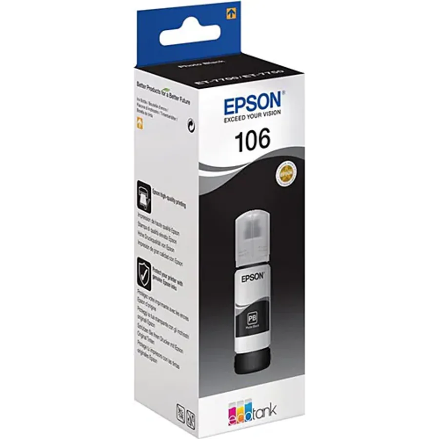 Epson 106 C13T00R140 Siyah Mürekkep