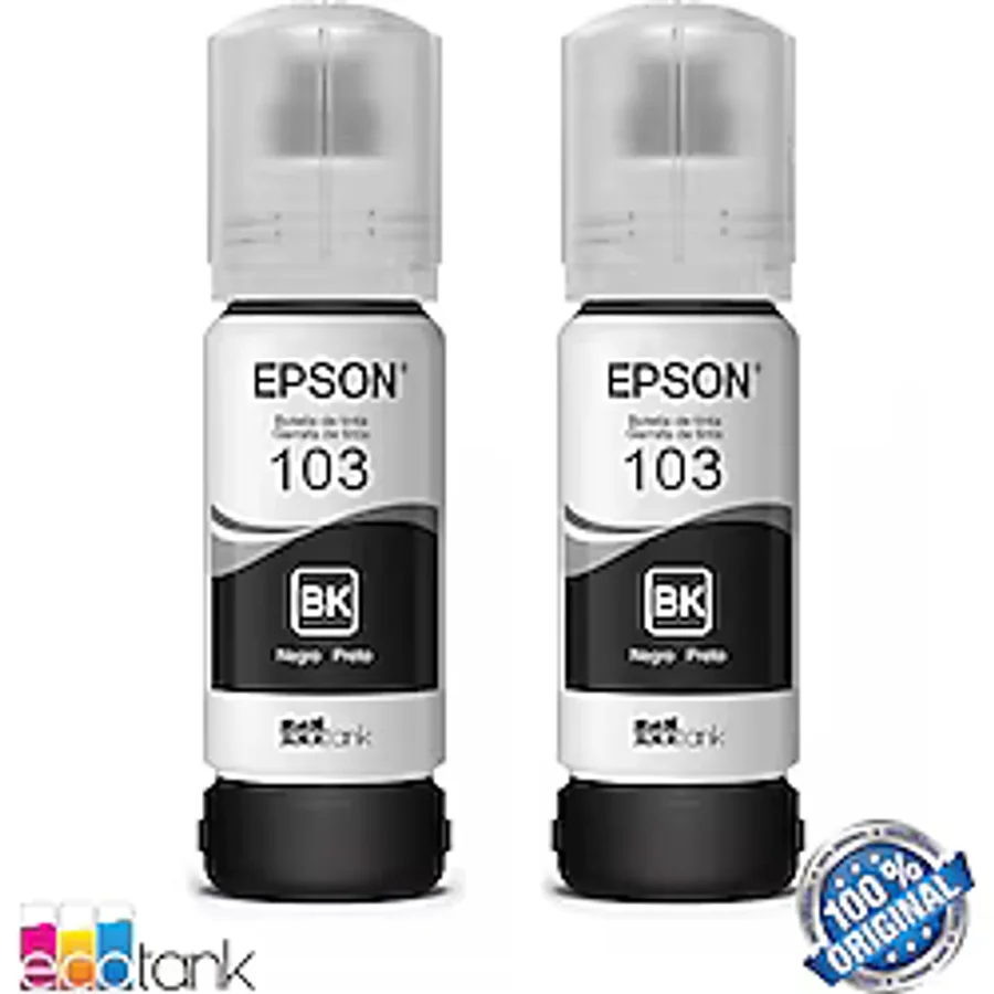 EPSON L3150/L3151/L3156 YAZICI 103 ORİJİNAL 2'Lİ SİYAH MÜREKKEP