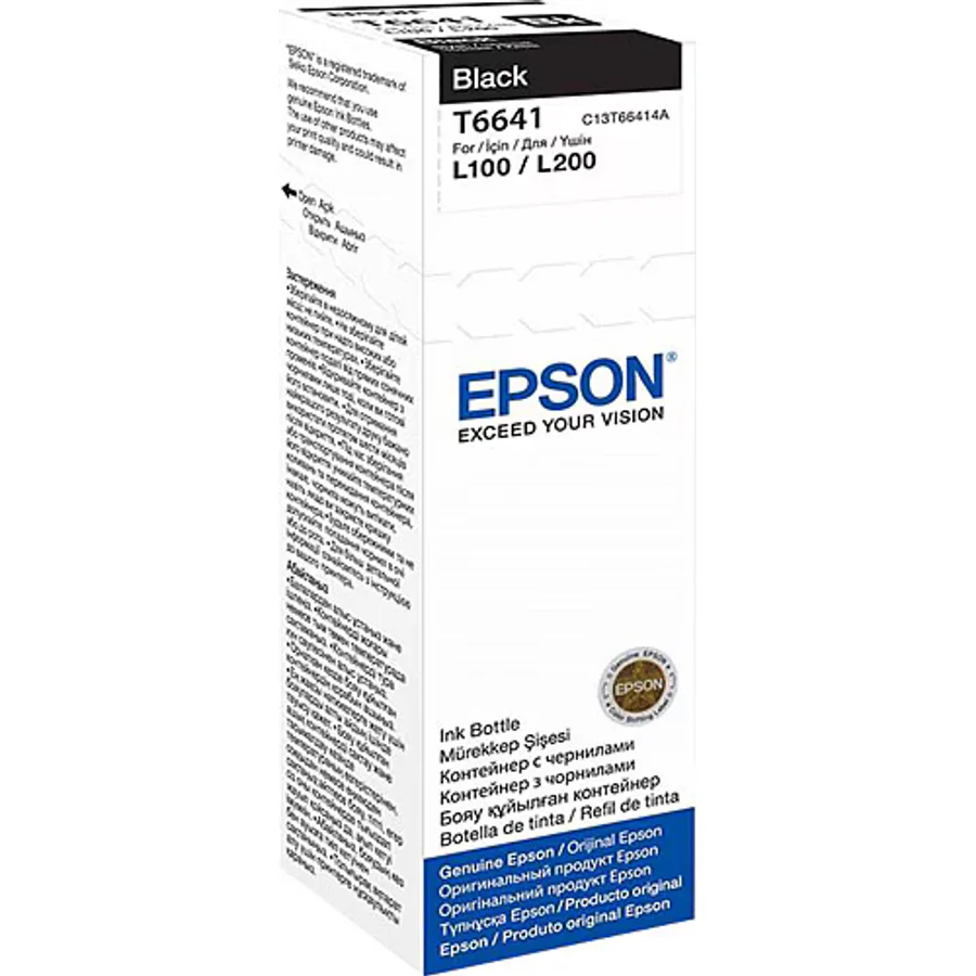 Epson T6641 Siyah Mürekkep