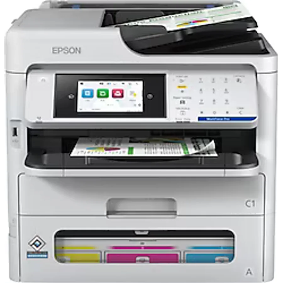 Epson WorkForce Pro WF-EM-C800RDWTF Wi-Fi Tarayıcı + Fotokopi + Faks Renkli Çok Fonksiyonlu Mürekkep Püskürtmeli Yazıcı