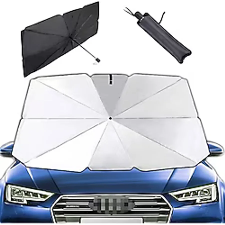Eraks Car Accesories Tüm Araçlar İçin Araba Ön Cam Güneşlik Katlanabilir Güneşlik Şemsiye Ön Cam Gölgelik Esnek