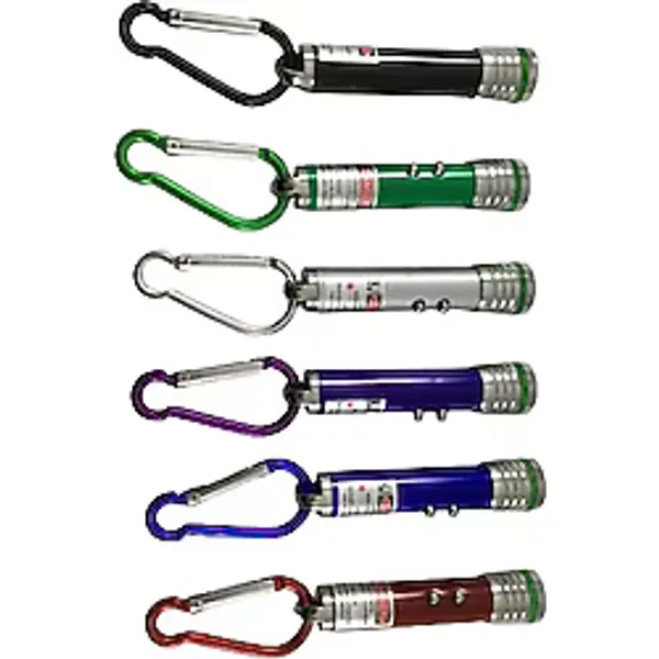 Eray Kırtasiye Lazer, El Feneri, Acil Durum Feneri 3'ü 1 Arada Anahtarlıklı Pet Kedi Oyuncağı Lazer Pointer, Işaretleyici - Yeşil