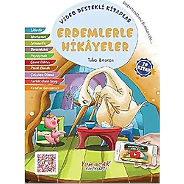Erdemlerle Hikayeler Seti (10 Kitap) - Tuba Bozcan