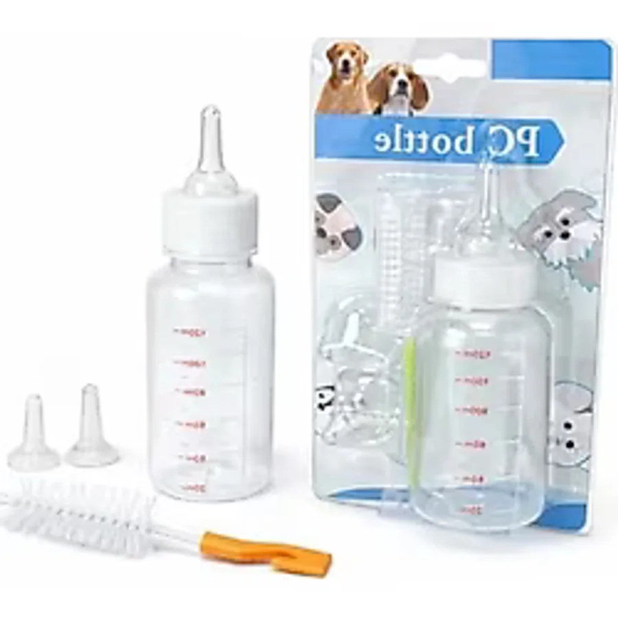 Erdo Ticaret Yavru Kedi Köpek Biberonu, 120 ml Büyük Boy Mama Şişesi