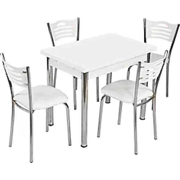 Erezoğulları Mobilya Smart Yandan Açılır Mutfak Masası 60X90CM - Beyaz - 60 x 90 cm