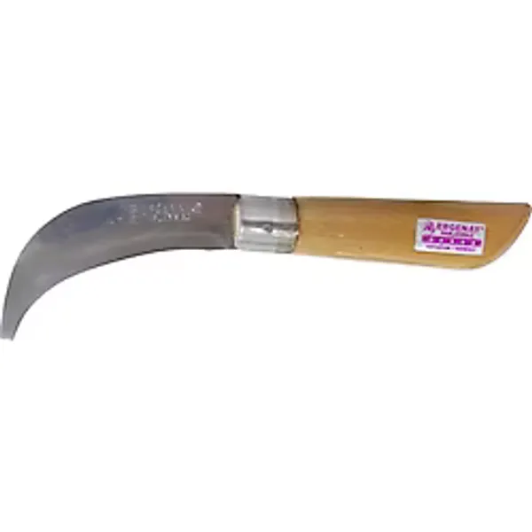Ergenay Aşı Bıçağı Eğri Ağız Ahşap Sap 23cm - Denizli