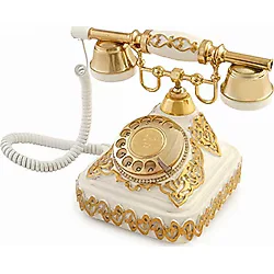 Ericsson Beyaz Altın Varaklı Telefon