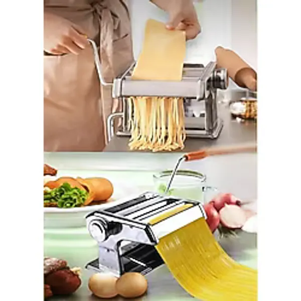 Erişte Makarna Yapma Kesme Makinesi Hamur Lazanya Spagetti Makinesi 150 Mm