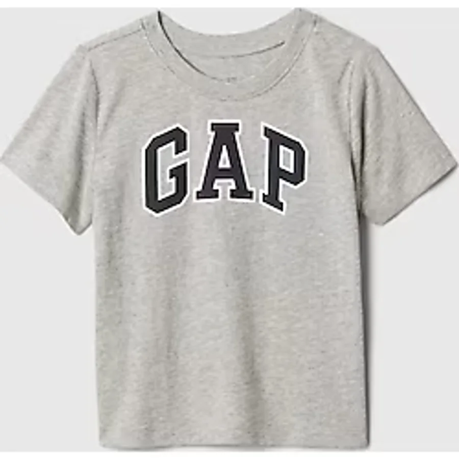 Erkek Bebek Gap Logo T-Shirt Gri