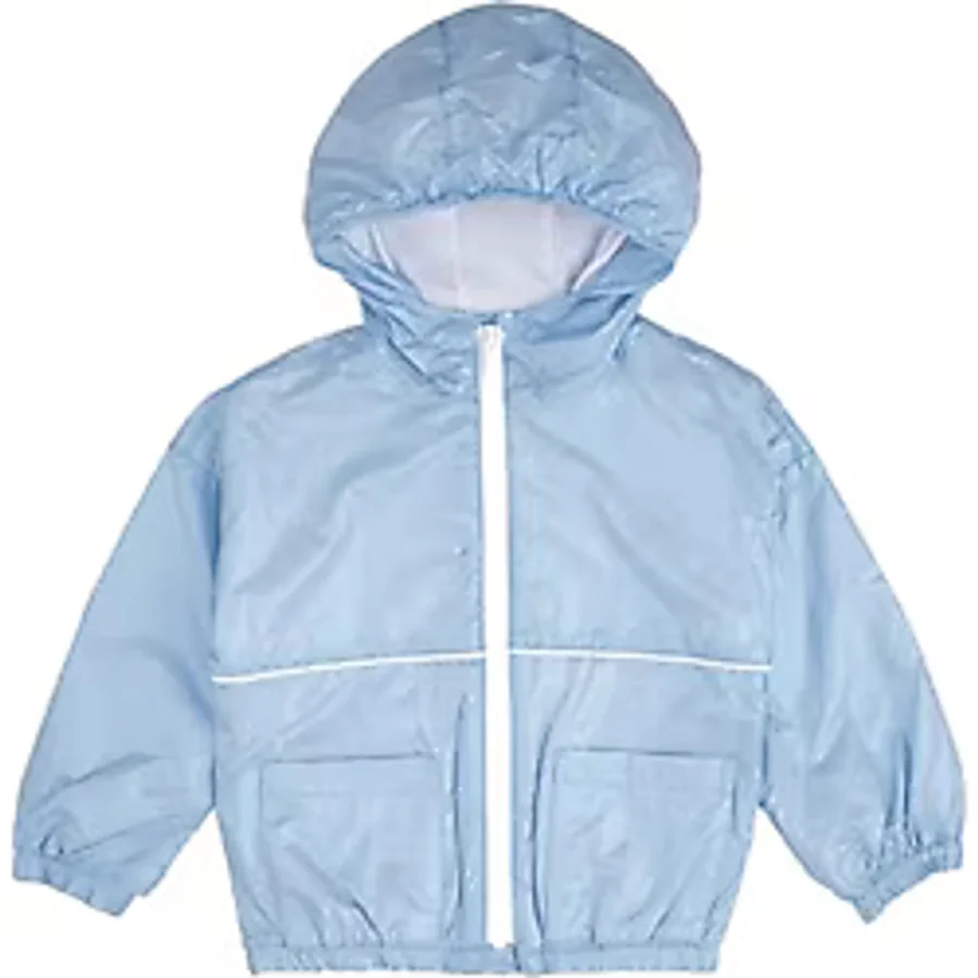 Erkek Bebek Kapüşonlu Mavi Yağmurluk 0-6 Ay (56-62 cm)