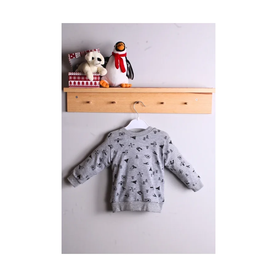 Erkek Bebek Pijama Eşofman Takımı Siyah