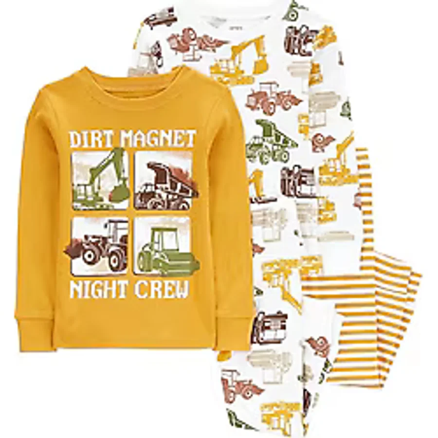 Erkek Bebek Pijama Set 4'lü Paket