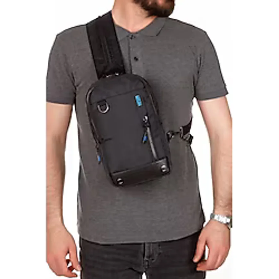 Erkek Çapraz Göğüs Ve Sırt Çantası Bodybag Fonksiyonel Su Geçirmez Kumaş Tablet Omuz Çanta