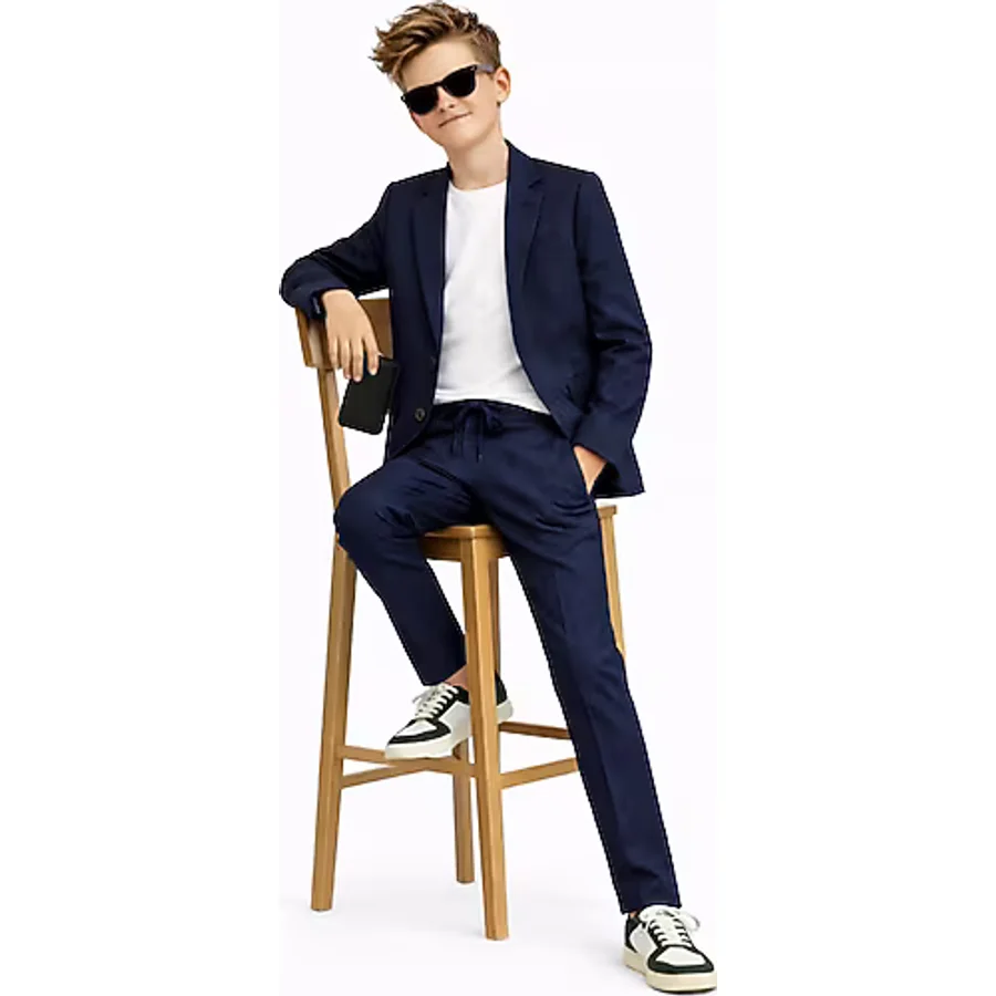 Erkek Çocuk Modern Casual Slim Fit Takım Elbise Ak2850