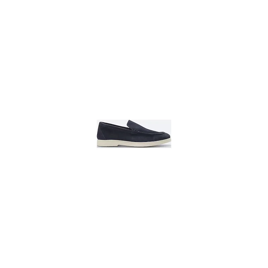 Erkek Lacivert Süet Loafer Ayakkabı A51Y8003 - 44