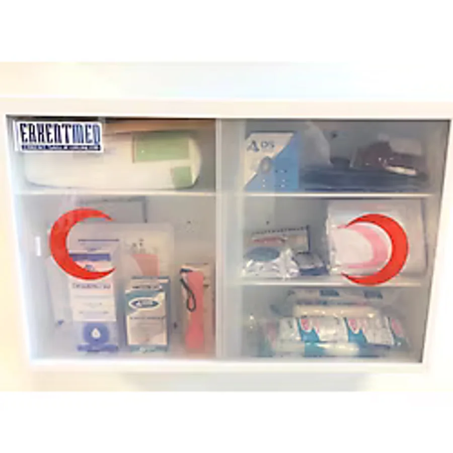 Erkentmed Plastik Ecza Dolabı Duvar Tipi Içi Dolu (standart Set Içerik)