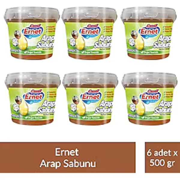 Ernet Sıvı Arap Sabunu Kase 500 gr x 6 Adet