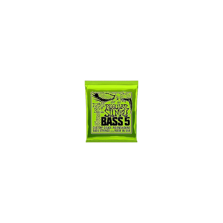 Ernie Ball Normal Slinky 5 Telli Nickel Wound Elektro Gitar Telleri, Ölçü 45-130