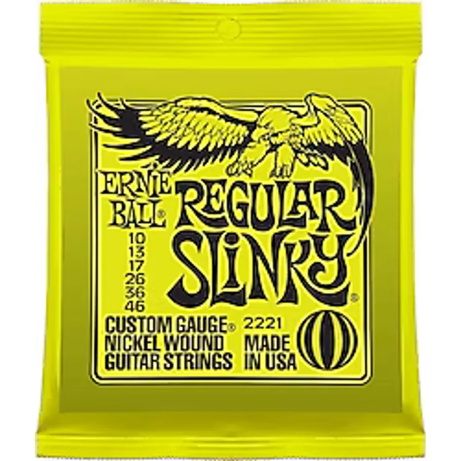 Ernie Ball P02221 Regular Slinky Nickel 10-46 Elektro Gitar Teli