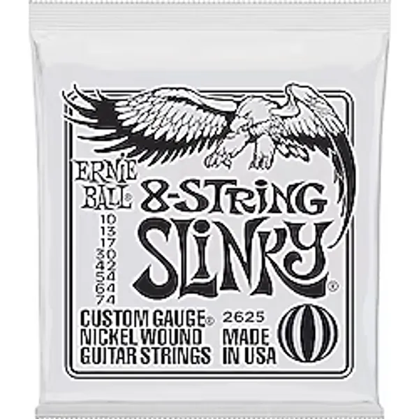 Ernie Ball Slinky 8 Telli Nikel Yara Elektro Gitar Telleri, Ölçü 10-74