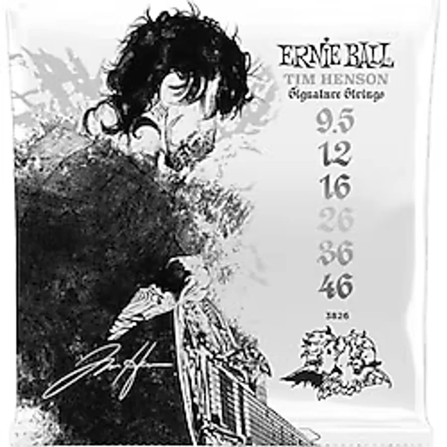 Ernie Ball Tim Henson Slinky Kobalt Elektro Gitar Telleri 9.5-46 Ölçer