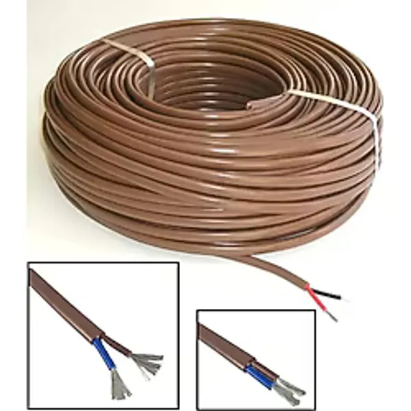 Erol Marin Kablo. Yassı Kalaylı Kablo. Tekne Ve Karavan Tesisat Kablosu. 2x1,mm. 35 Metre