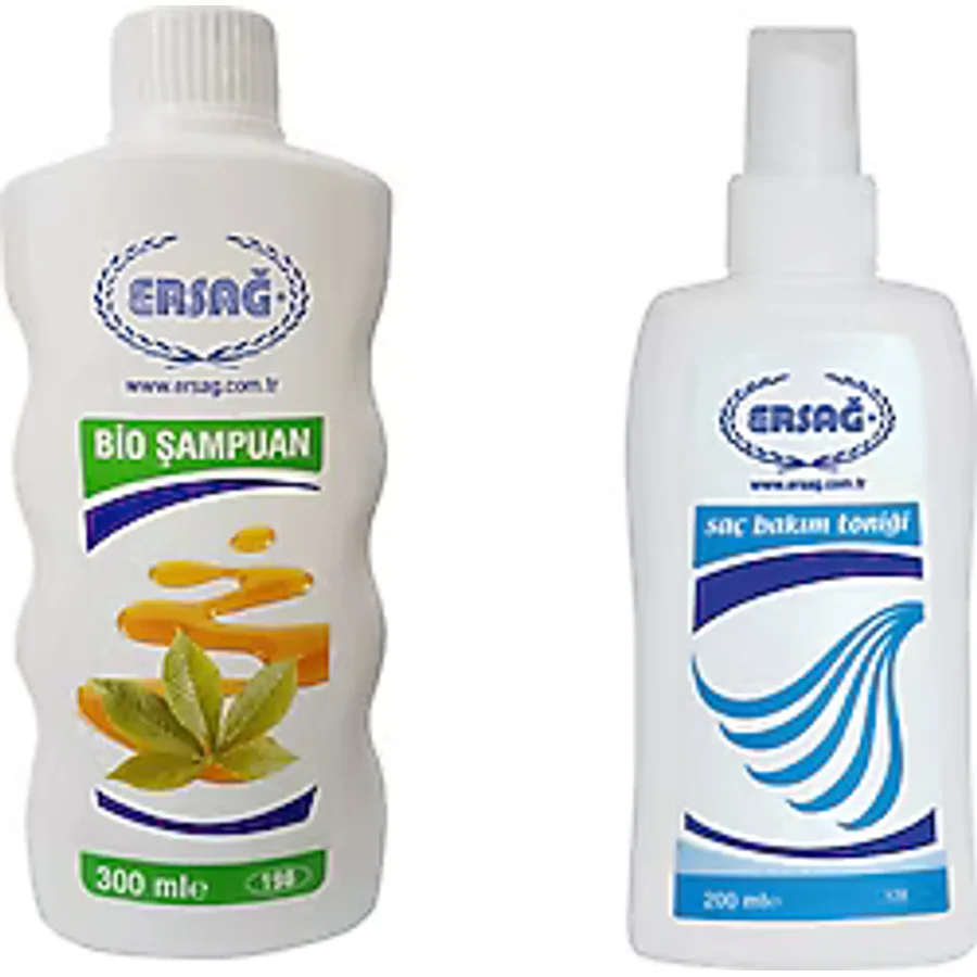 Ersağ Bio Şampuan 300 ml + Saç Bakım Toniği 200 ml