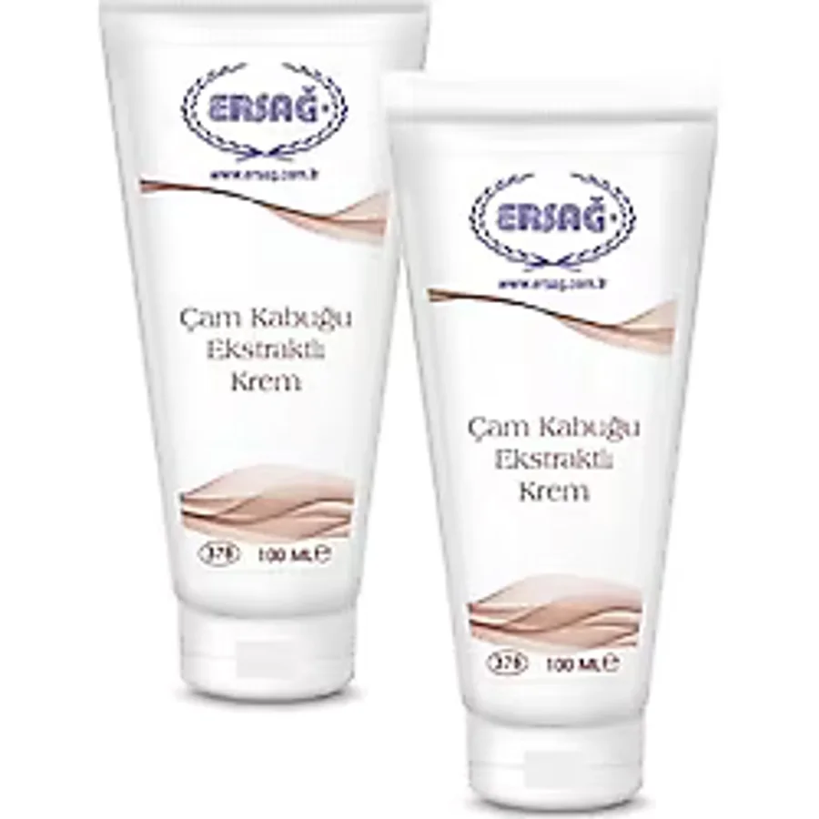 Ersağ Çam Kabuğu Ekstraktlı 100 ml 2 Adet Nemlendirici Krem