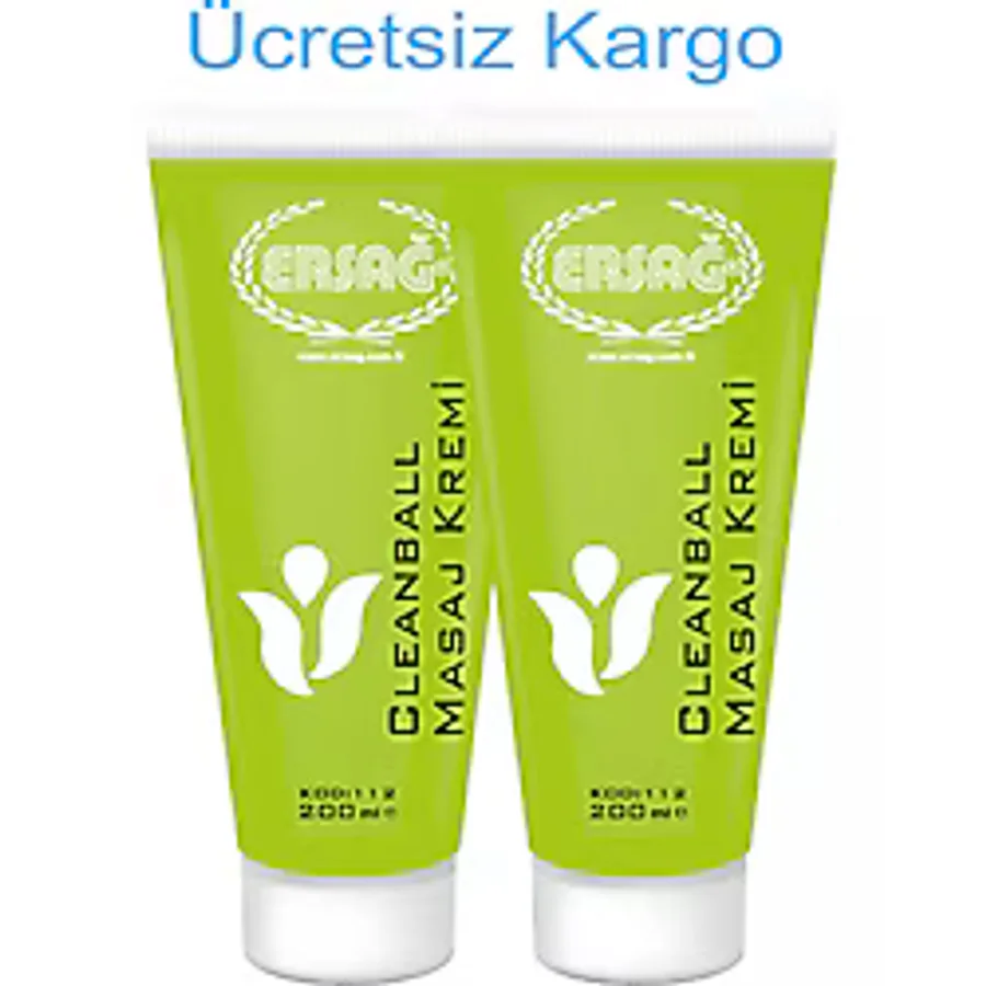 Ersağ Clean Ball 200 ml 2 Adet Masaj Kremi