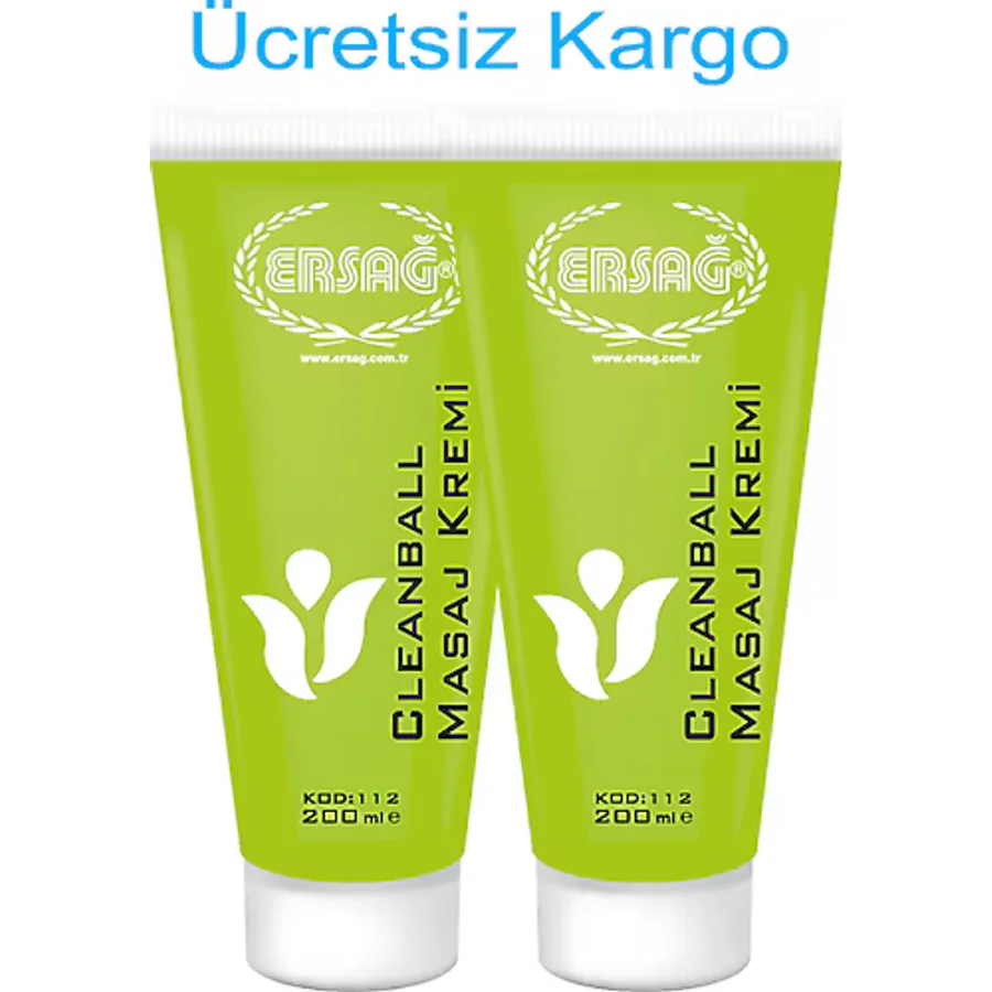 Ersağ Clean Ball 200 ml 2 Adet Masaj Kremi