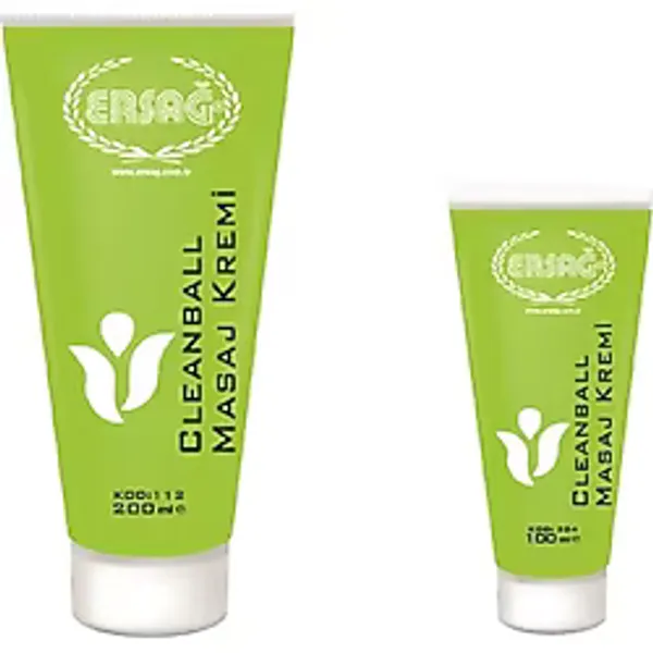 Ersağ Clean Ball Masaj Kremi 200 Ml Ve 100 Ml