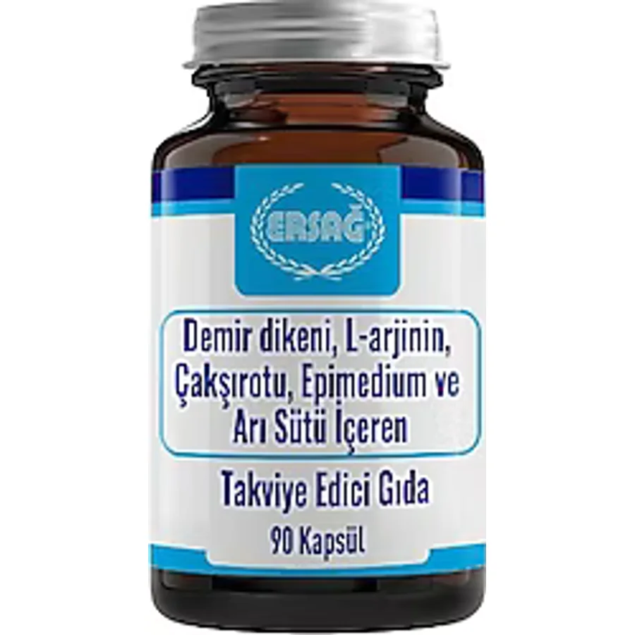 Ersağ Demir Dikeni + L-Arjinin + Çakşırotu 90 Kapsül