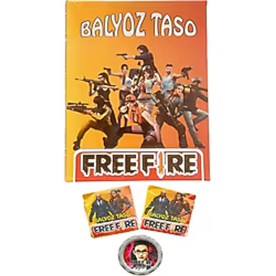 Ertoys Store Free Fire Taso Çocuk Oyuncu Tasoları - 20 ADET
