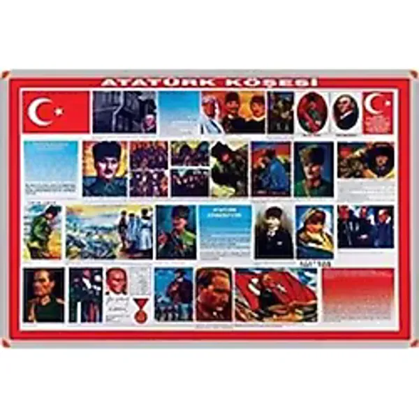 erykitap Panda Atatürk Köşesi Metal Çerçeveli 70x100 Pan501