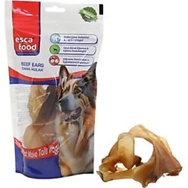 esca food Köpekler İçin Sakatat Ödülü Dana Kulak 100Gr