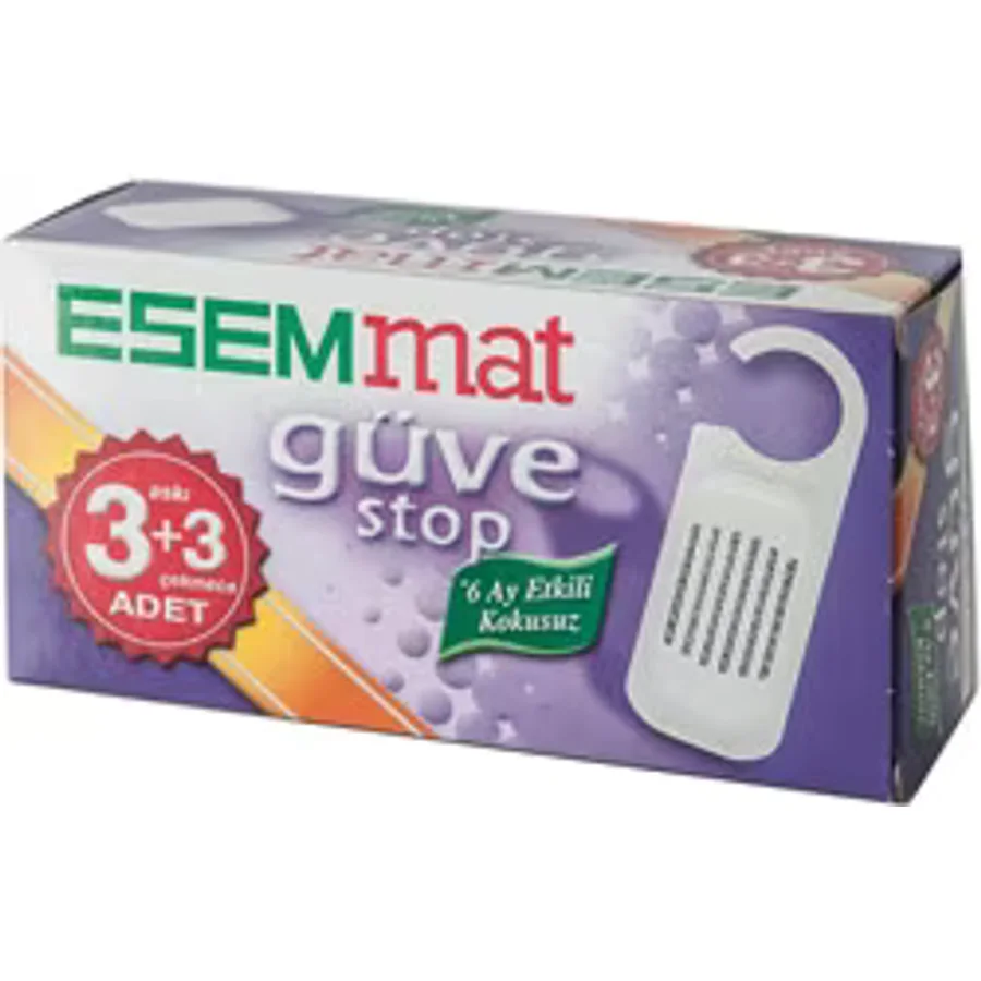 Esemmat 3 Askı + 3 Çekmece Güve Stop