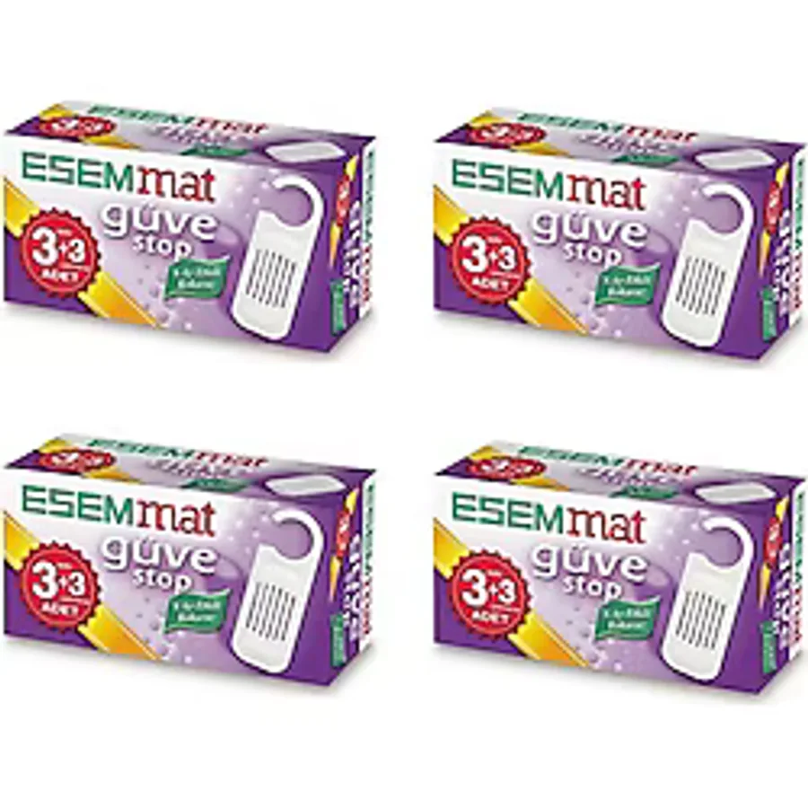 Esemmat Güve Stop 3 Askı + 3 Çekmece 4'lü
