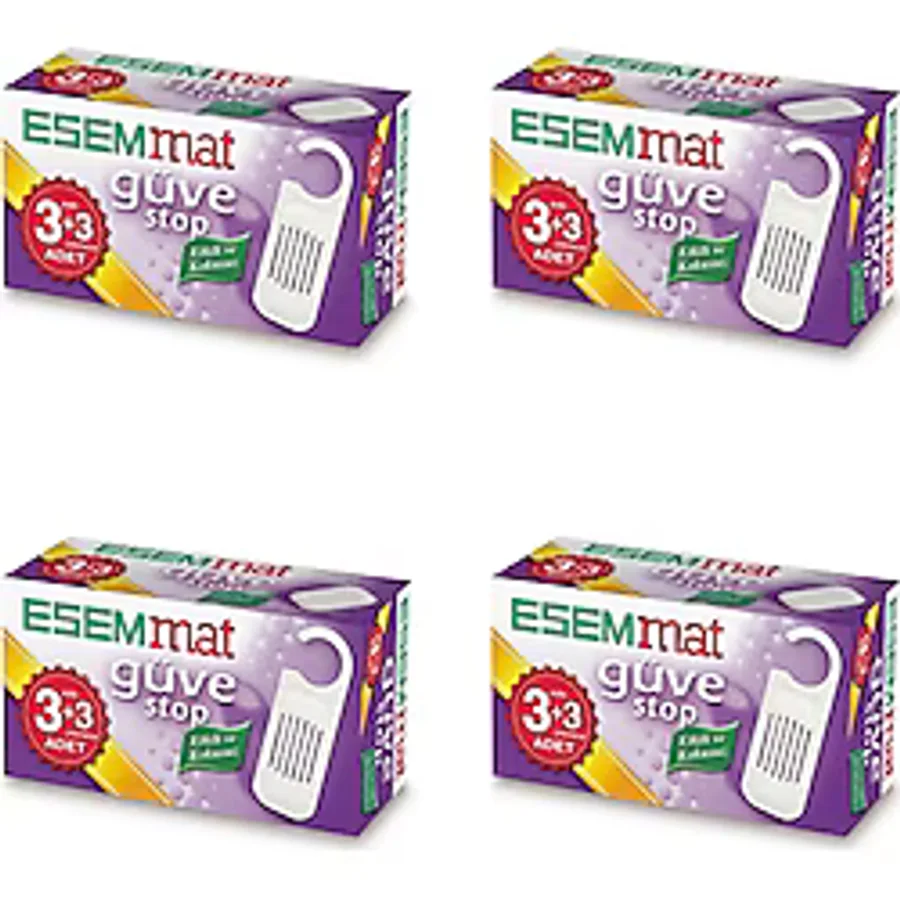 Esemmat Güve Stop 3 Askı 3 Çekmece 4'lü Set