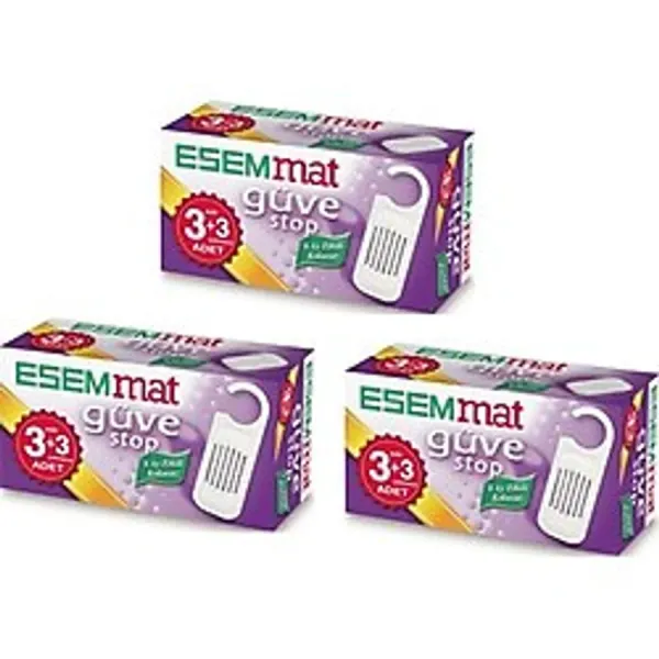 Esemmat Güve Stop (3 Askı + 3 Çekmece ) X3 'li