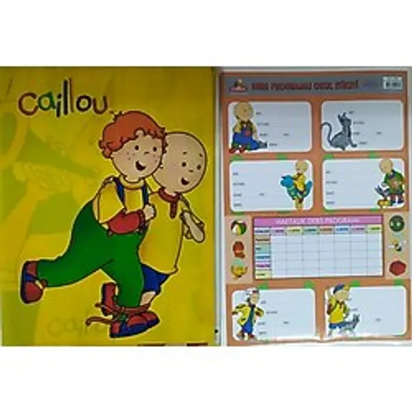 Eser Caillou A5 Hazır Kaplık 9'lü Pk.+1 Adet Okul Etiketi