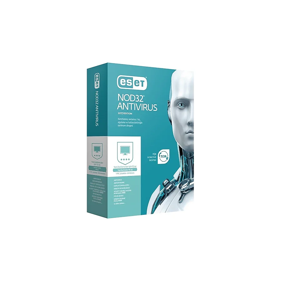ESET NOD32 ANTIVIRUS 1 KULLANICI 1 YIL