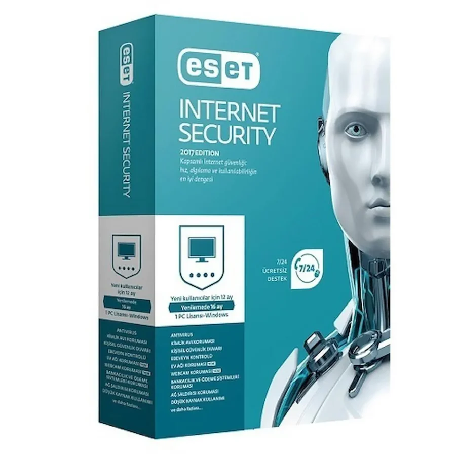 Eset Nod32 Internet Security 1 Kullanıcı 1 Yıl Virüs Yazılımı