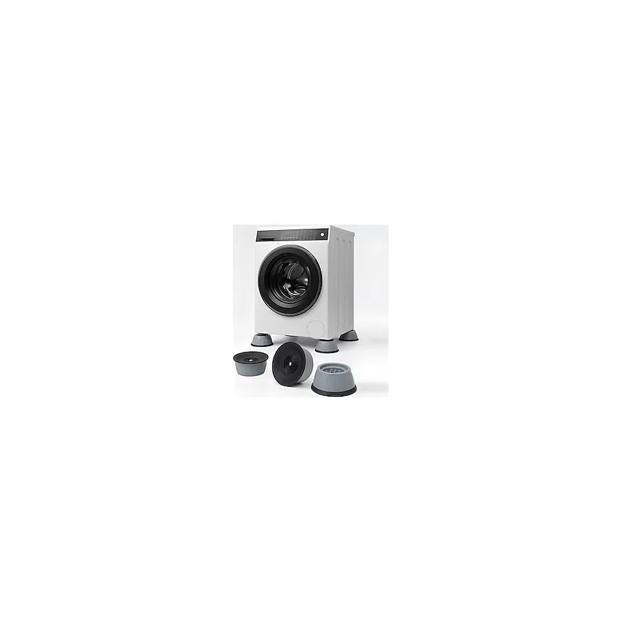 Esmo Home Çamaşır Makinesi, Bulaşık Makinesi ve Buzdolabı Titreşim Engelleyici Ayak Pedi 4'lü Set - Gürültü Azaltıcı, Kaymaz, 4 cm Yükseltici Mobilya ve Beyaz Eşya Lastik Ped - 001-Renkli - Option-1