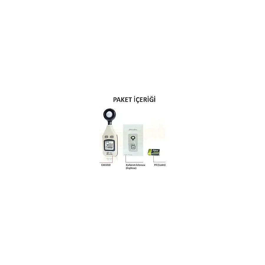 Esmo Home GM1010 Dijital Işık Ölçer Lüksmetre, Siyah - Option-1
