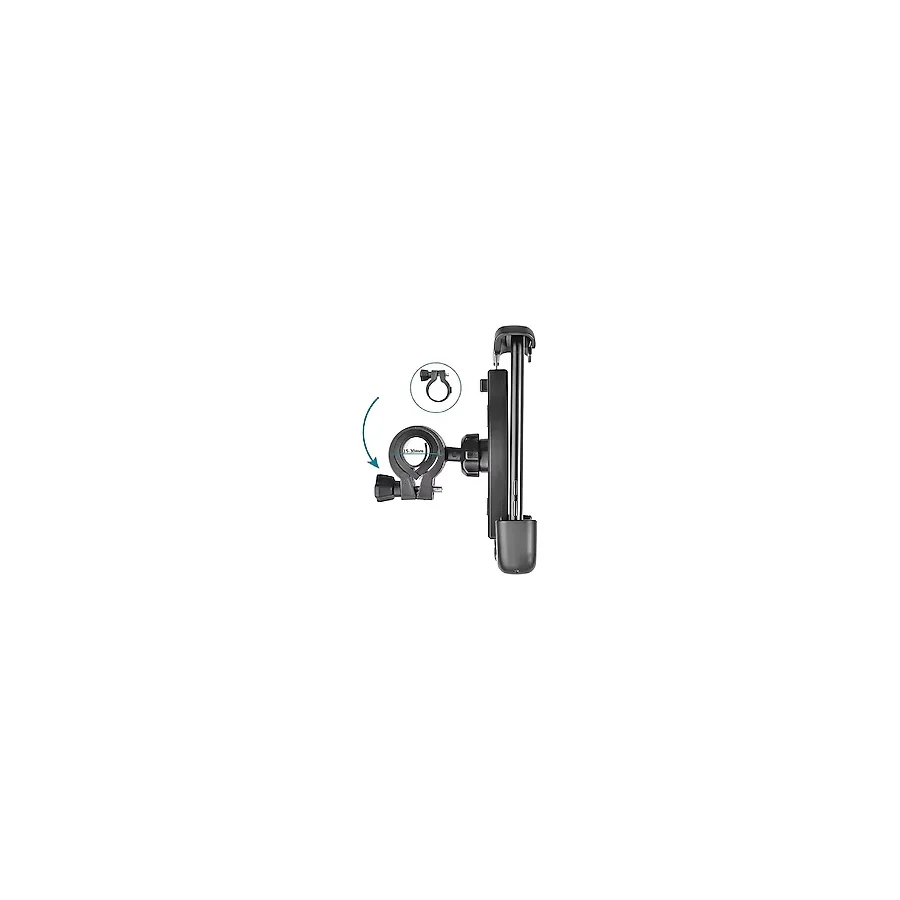 Esmo Home HT-T45 Motosiklet ve Bisiklet Gidonu İçin 360 Dönebilen Telefon Tutucu 4.5" - 6.5" - 1BW-Beyaz